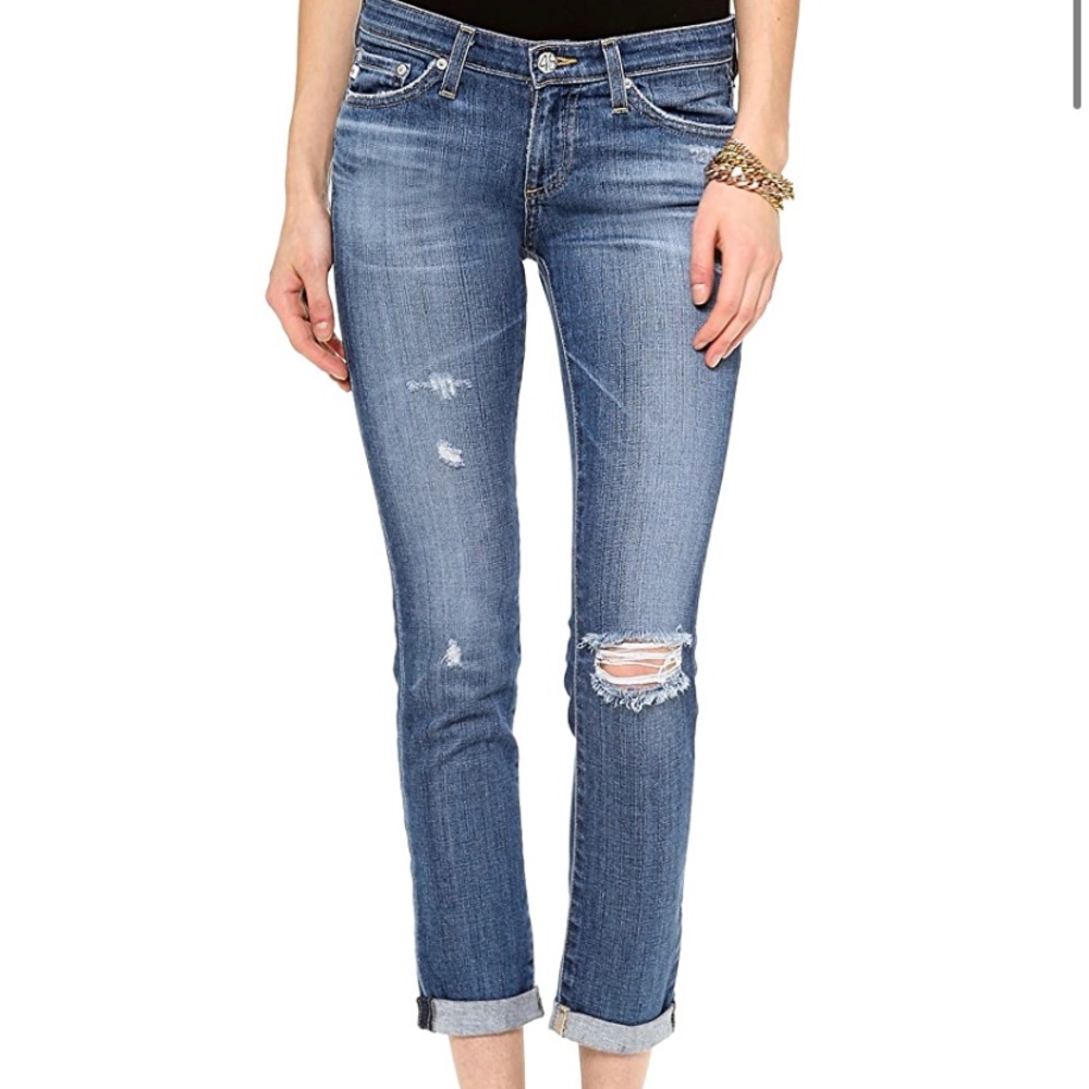 AG Adriano Goldschimed distressed jeans